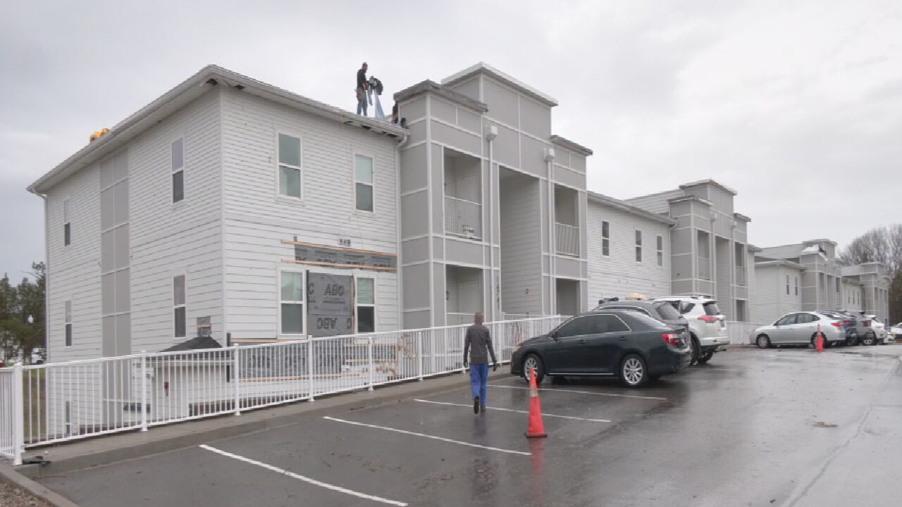 Storm damage in Jeffersontown - Stables at English Station apartments 4-3-25